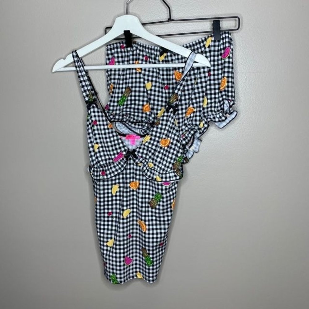 Betsey Johnson Gingham Pajamas Shorts
